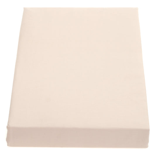 Off-White Double Fitted Sheet 72x78" Percale