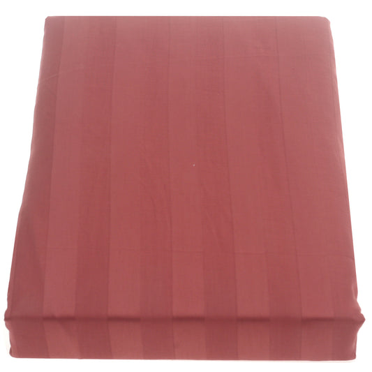 Pink Stripe Double Bed Sheet – 96x102" | Satin Finish