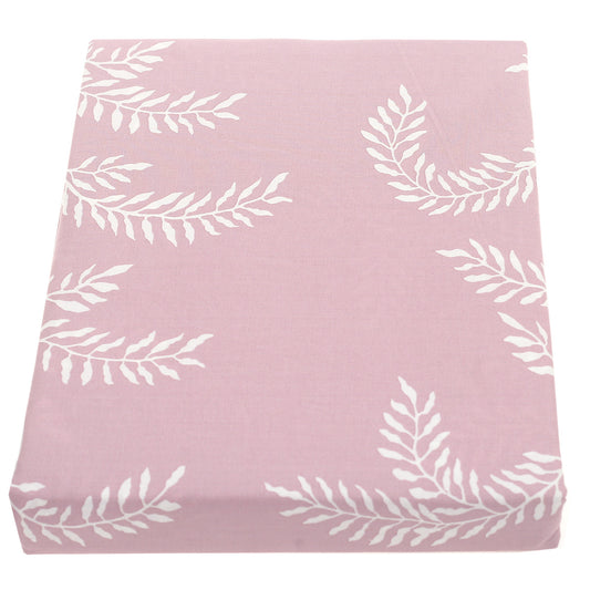 Pink Texture Single Bed Sheet – 68x96" | Percale Cotton