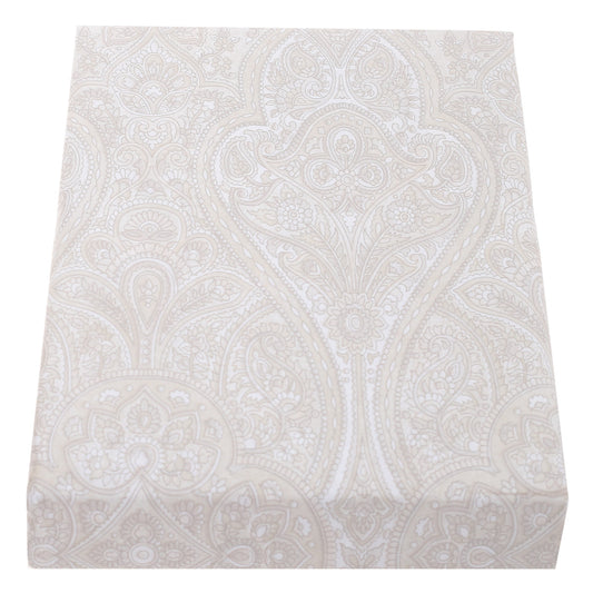 Self Beige Double Bed Sheet – 96x102" | Percale Cotton