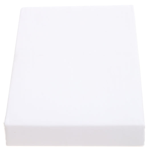White Dyed Double Bed Sheet – 96x102" | Percale Cotton