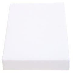White Dyed Double Bed Sheet – 96x102" | Percale Cotton