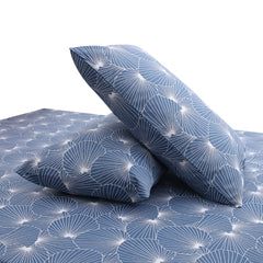 Botanical Design Double Bed Sheet – 90x100 Inches with 2 Pillow Covers
