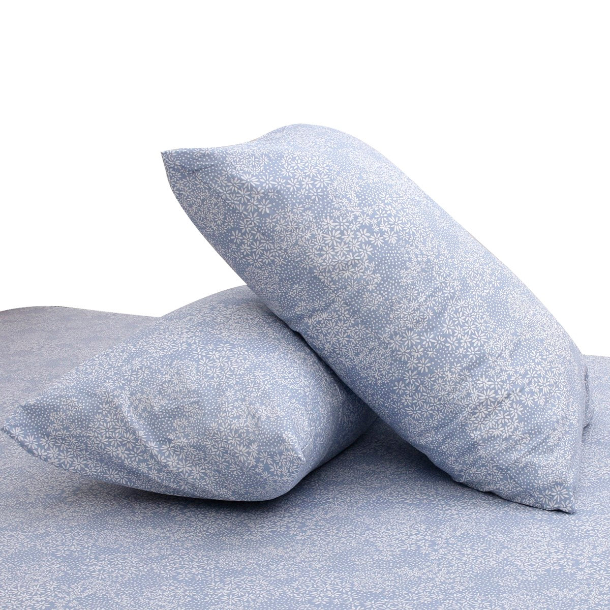 Blue Chintz Double Bed Sheet – 96x102"