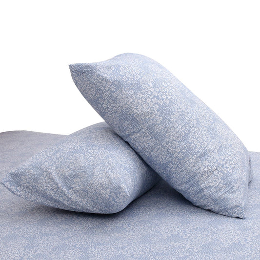 Blue Chintz Double Bed Sheet – 96x102"