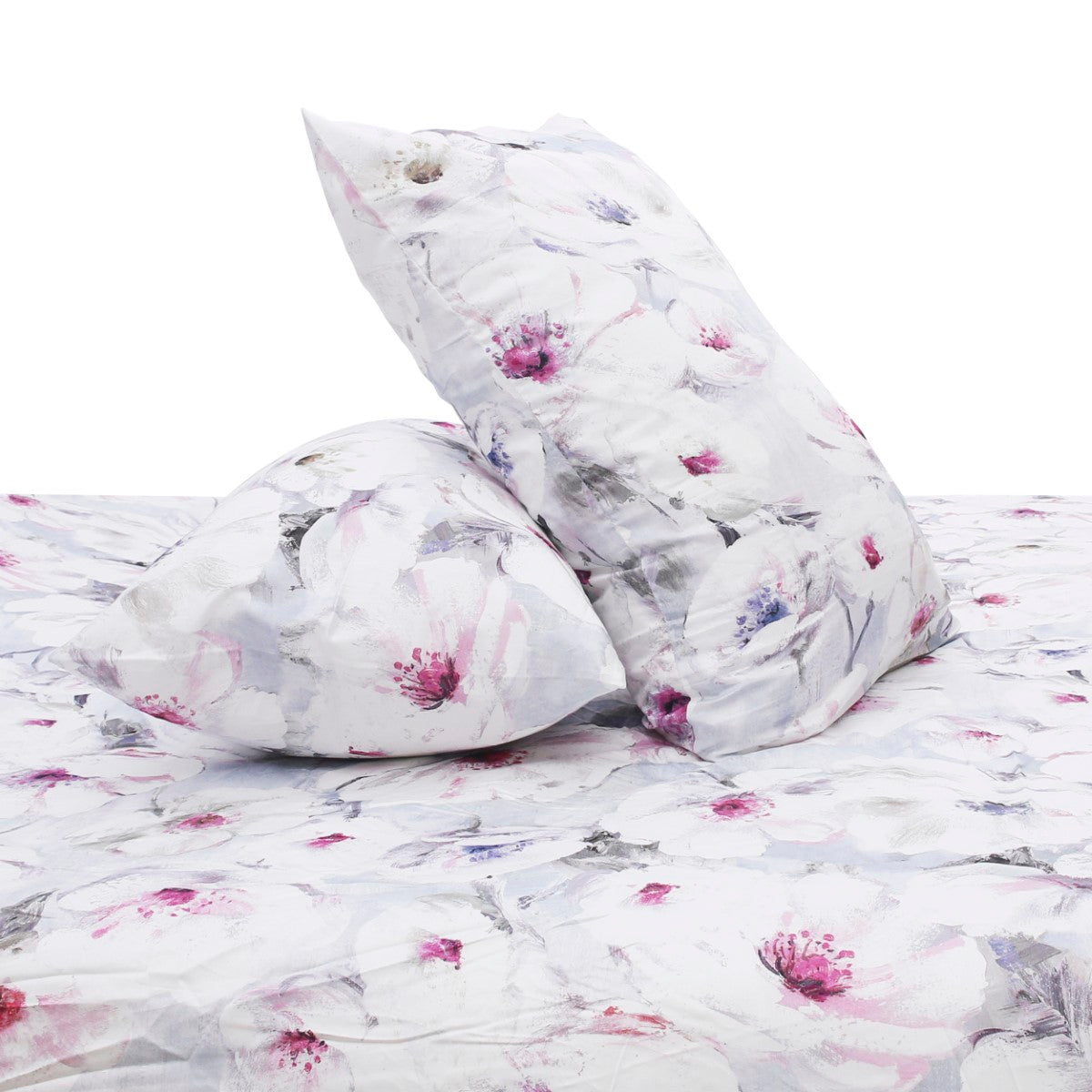 Multi Florals Double Bedding Set – 6 Pieces