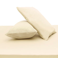 Beige Dyed Double Bed Sheet 96x102" – Dyed Percale