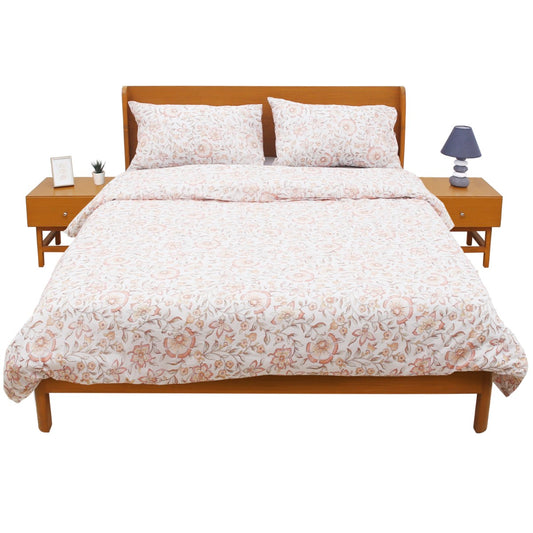 Floral Jaal Double Quilt Cover 90x96" – Rotary Printing Percale