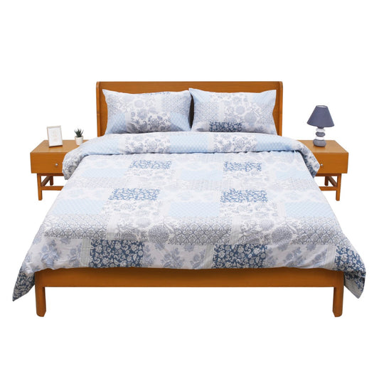 Patch Drama Double Quilt Cover 90x96" – Rotary Printing Percale