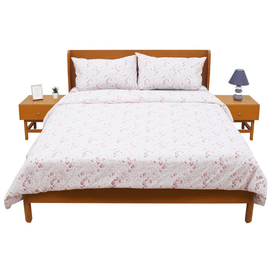 Pink Textures Double Quilt Cover 90x96" – Rotary Printing Percale