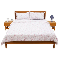 Pink Textures Double Quilt Cover 90x96" – Rotary Printing Percale