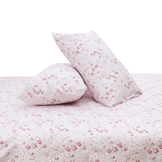 Pink Textures Double Quilt Cover 90x96" – Rotary Printing Percale