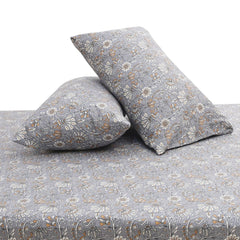 Block Floral Double Bed Sheet 96x102" – Rotary Printing Percale