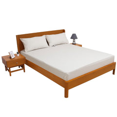 Neutral Lines Double Bed Sheet 96x102" – Rotary Printing Percale