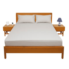 Neutral Lines Double Bed Sheet 96x102" – Rotary Printing Percale