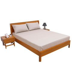 Linea Textures Double Bed Sheet with Pillow Covers – 96x102 Inches