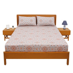 Multi Mandala Double Bed Sheet with Pillow Covers – 96x102 Inches