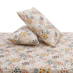 Multi Textures Double Bed Sheet with Pillow Covers – 96x102 Inches