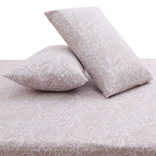 Paisley Drama Double Bed Sheet with Pillow Covers – 96x102 Inches