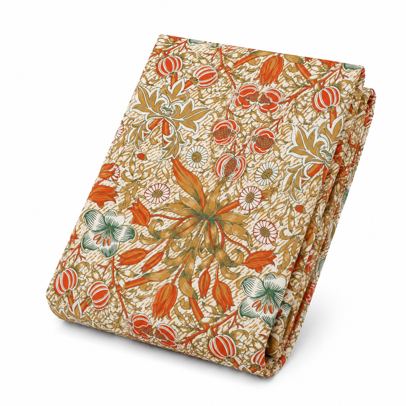 Cream Tan Double Bed Sheet 96x102"