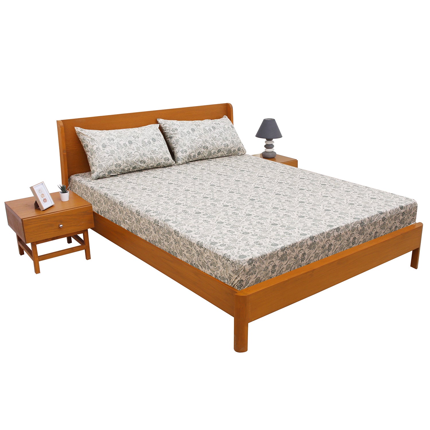 Pebble Double Bed Sheet – 96x102 Inches - Habitt