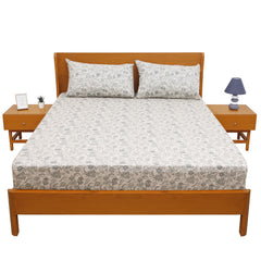 Pebble Double Bed Sheet – 96x102 Inches - Habitt
