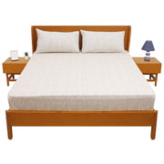 Powder Double Bed Sheet – 96x102 Inches | Soft Printed Cotton Bedsheet - Habitt