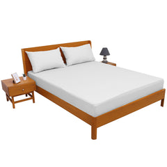 Premium Double Bed Sheet 96x102" – Ecru Dyed Cotton | Elegant, Soft & Breathable Bedding Set