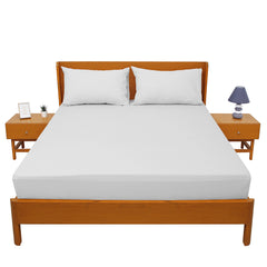 Premium Double Bed Sheet 96x102" – Ecru Dyed Cotton | Elegant, Soft & Breathable Bedding Set