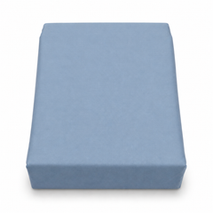Premium Double Bed Sheet 96x102" – Light Blue Dyed Cotton | Soft, Cool & Elegant Bedding Set