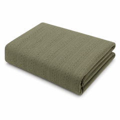 Cedar Texture Plain Woven Bedcover 94 x 102 Inches Mehr | Elegant Textured Bed Cover