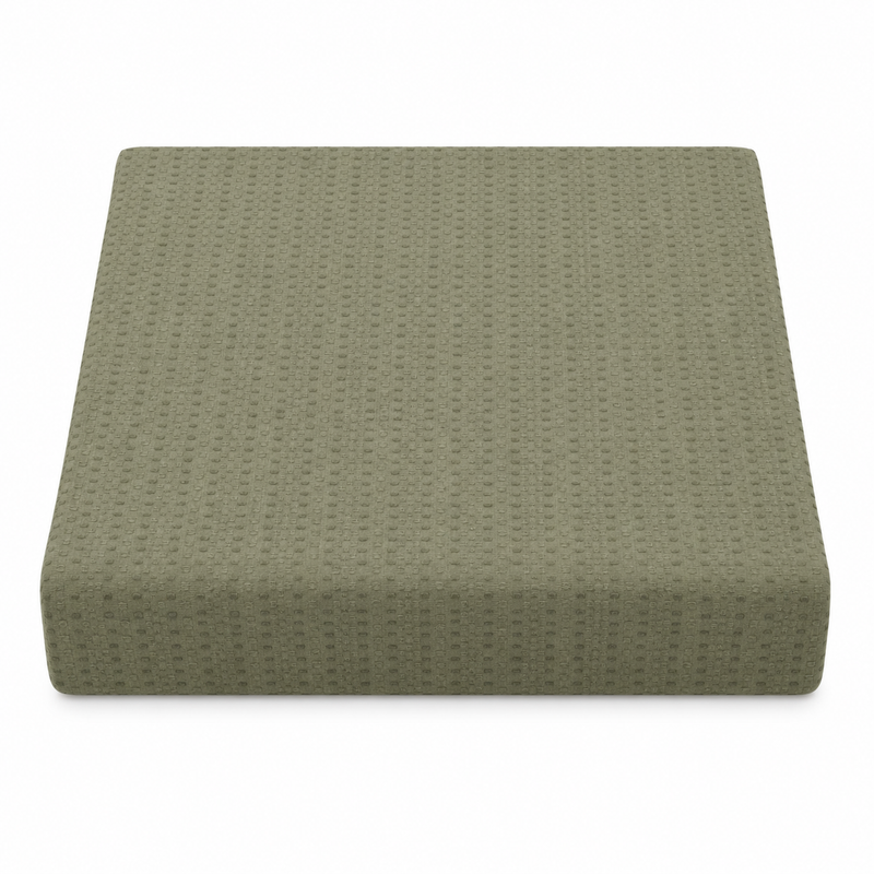 Cedar Texture Plain Woven Bedcover 94 x 102 Inches Mehr | Elegant Textured Bed Cover