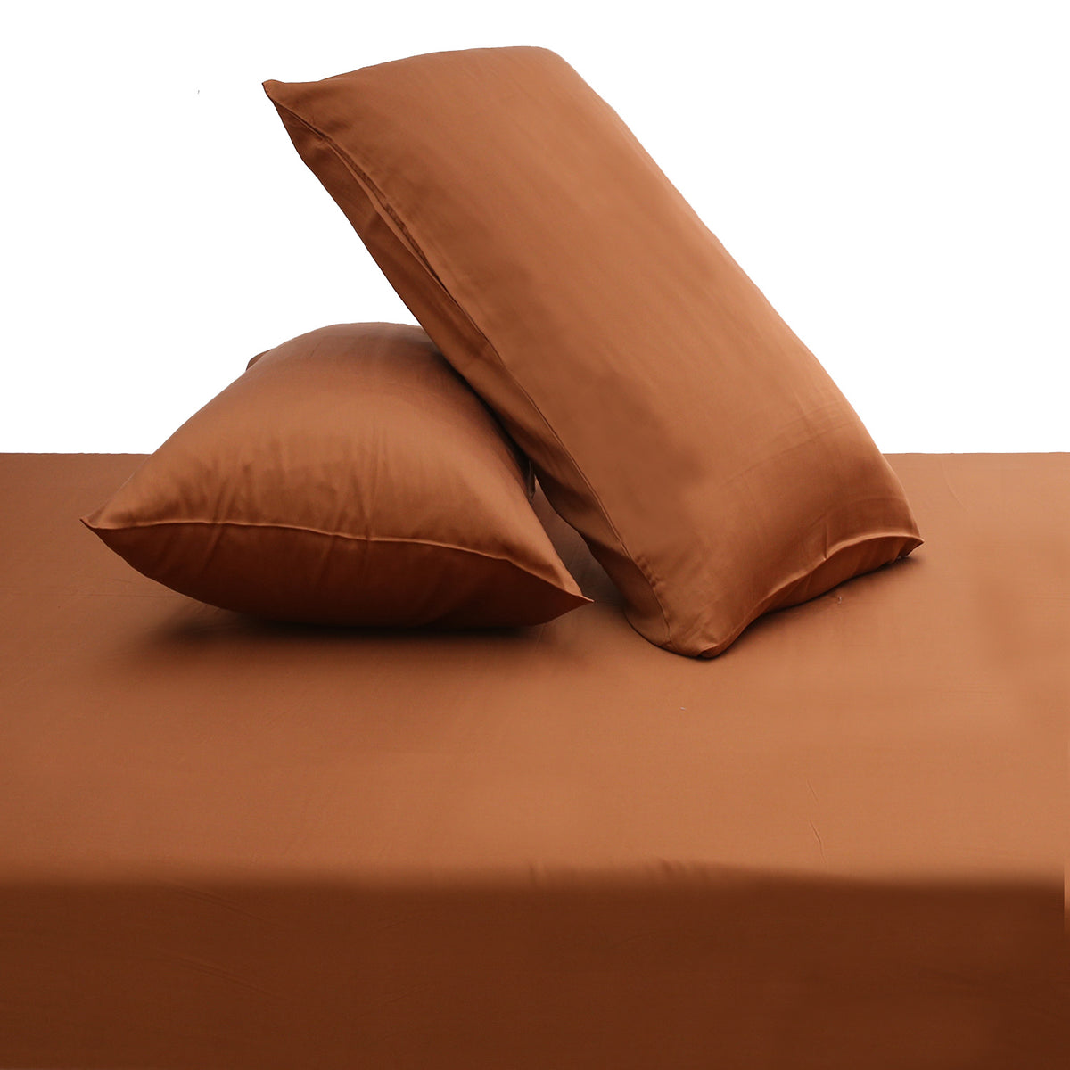 Copper Solid Dyed Double Bed Sheet – 96x102"