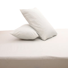 Green Lines Double Bed Sheet 96″ × 102″ – Elegant Linen with Subtle Green Stripe Accent