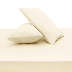 Light Beige Satin Double Bed Sheet – 96x102"