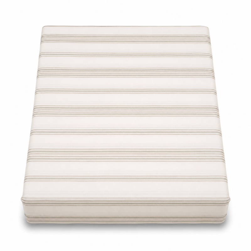 Linear Greens Double Bed Sheet 96″ × 102″ – Fresh Contemporary Line-Pattern Bedding