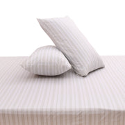 Linear Greens Double Bed Sheet 96″ × 102″ – Fresh Contemporary Line-Pattern Bedding - Habitt