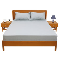 Mint Green Satin Double Bed Sheet – 96x102"