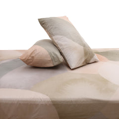 Olive Textured Double Bed Sheet 96″ × 102″ – Earthy, Elegant Woven Finish for Modern Bedrooms