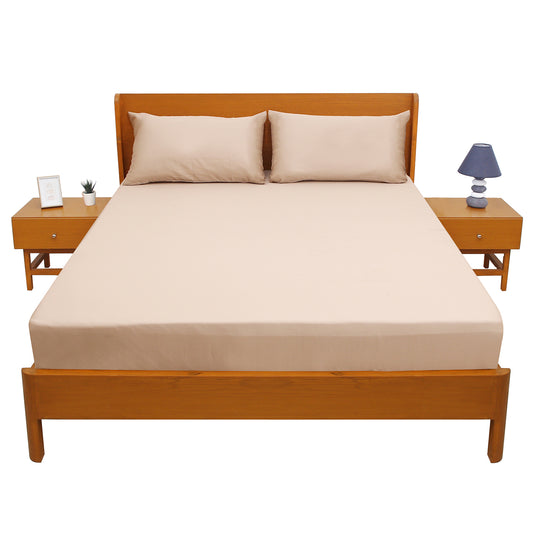 Pink Satin Double Bed Sheet 96″ × 102″ – Soft, Silky, Luxury Bedding in Blush Pink