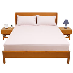 Pink Lines Double Bed Sheet 96″ × 102″ – Soft, Modern Linear Pattern in Fresh Pink Tones