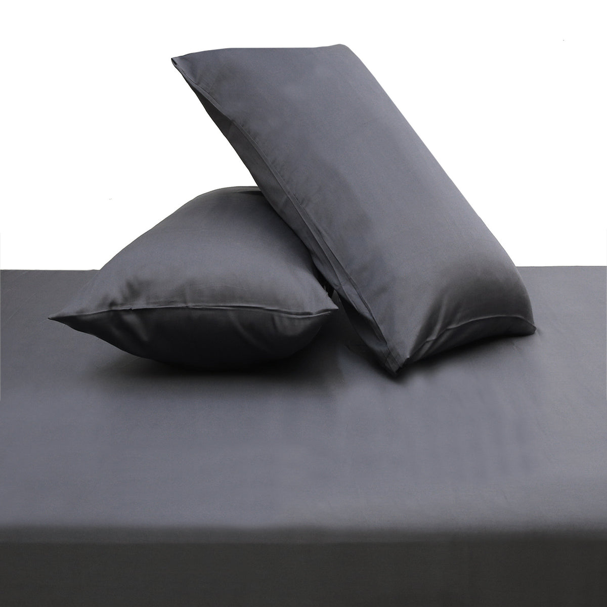 Smock Grey Solid Dyed Double Bed Sheet – 96x102"