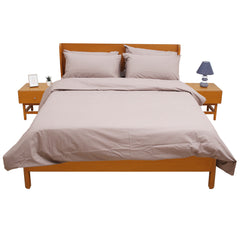 Tuope Grey PC Dyed Double Bedding Set of 6