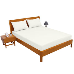 Unicorn Silver Solid Dyed Double Bed Sheet – 96x102"