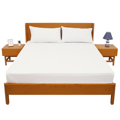 Unicorn Silver Solid Dyed Double Bed Sheet – 96x102"