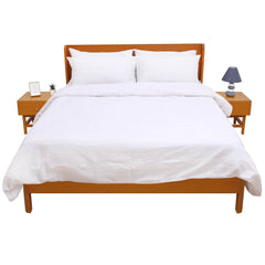 White Stripe ST Dyed Double Bedding Set of 6