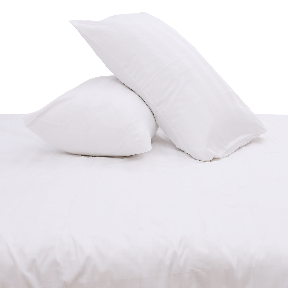 White Stripe ST Dyed Double Bedding Set of 6