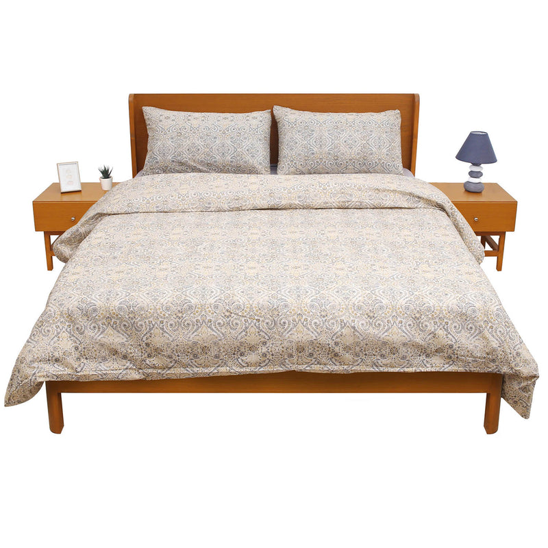 Amber Brown Double Quilt Cover 90x96" - Habitt