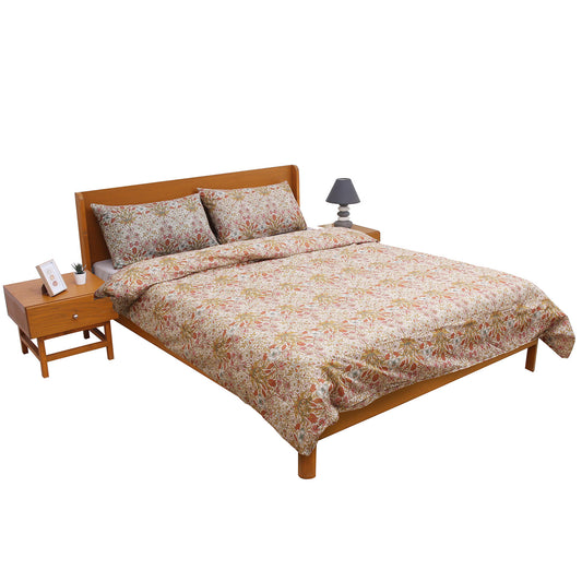 Cream Tan Double Quilt Cover 90x96"