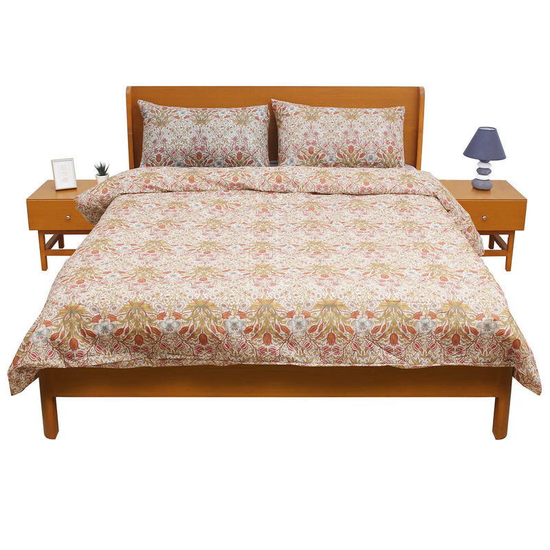 Cream Tan Double Quilt Cover 90x96" - Habitt